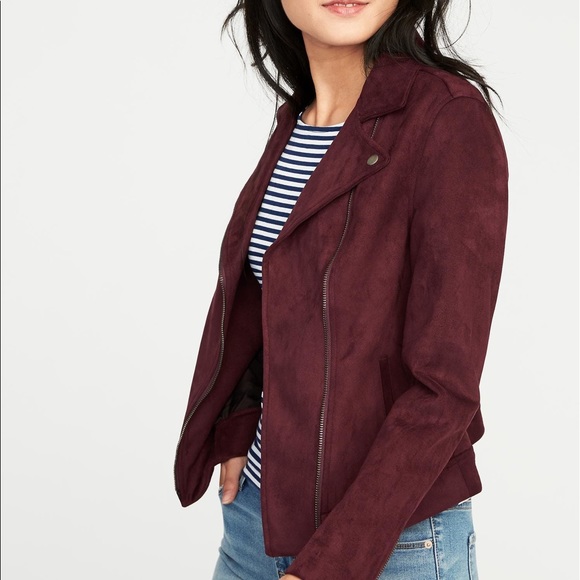 old navy suede jacket